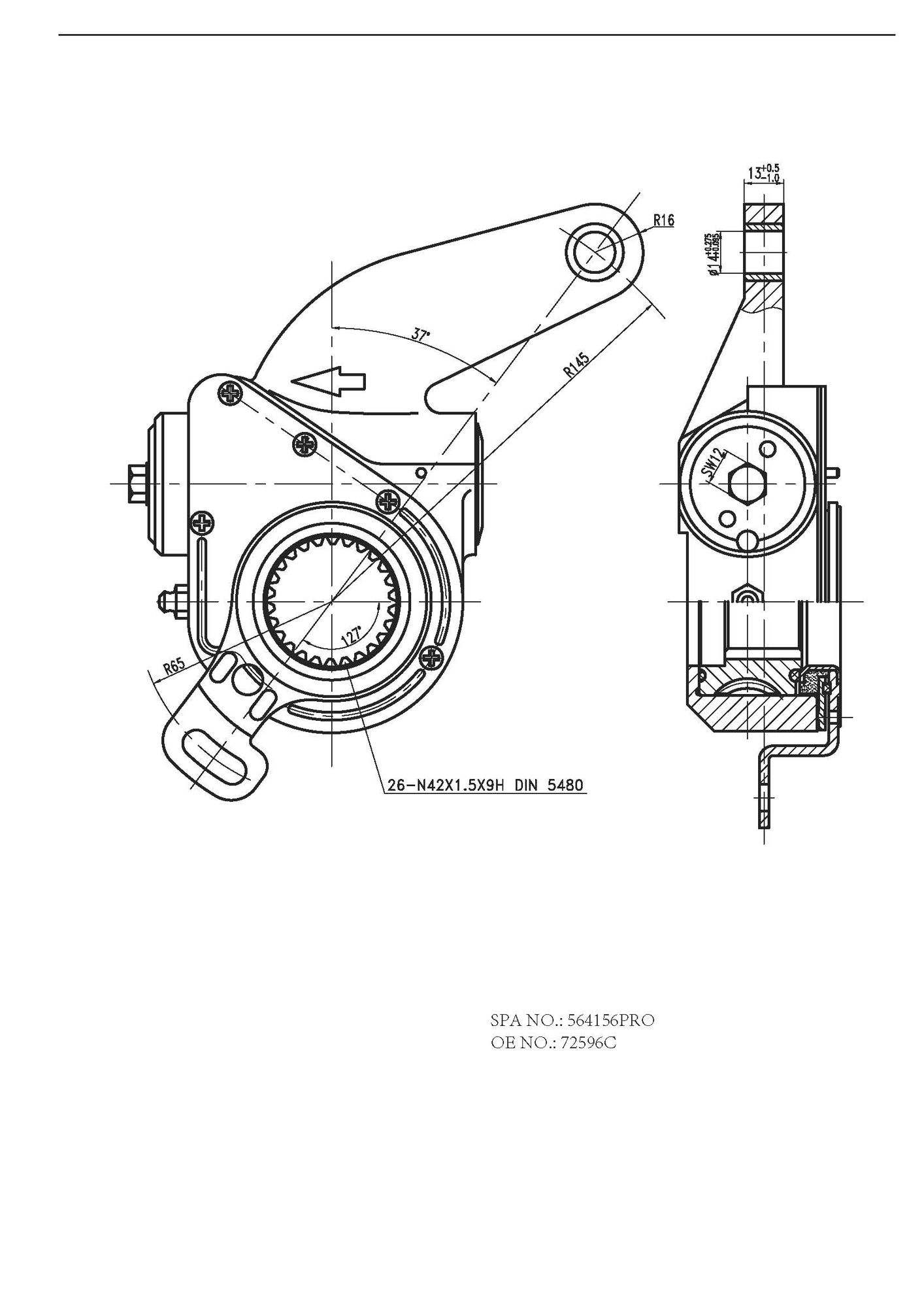 Reglaj parghie, sistem franare FO 4156 PRO FOMAR Friction